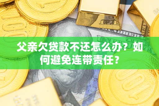 北京父亲欠贷款不还怎么办？如何避免连带责任？