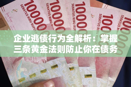 北京企业逃债行为全解析：掌握三条黄金法则防止你在债务乱局中“踩雷”