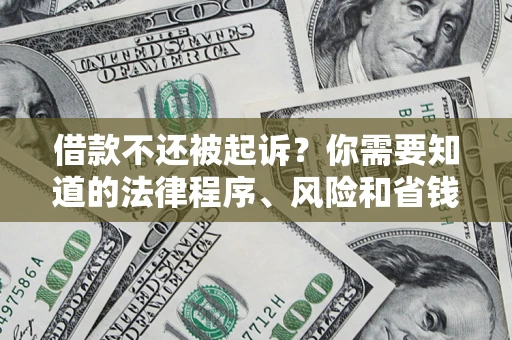 北京借款不还被起诉？你需要知道的法律程序、风险和省钱技巧